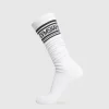 Sale Gymshark Long Stripe Socks White