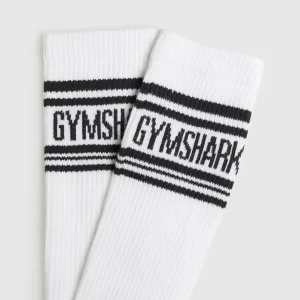 Sale Gymshark Long Stripe Socks White