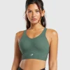 Online Gymshark Longline Crossback Sports Bra SlateTeal