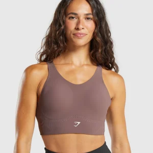 Discount Gymshark Longline Crossback Sports Bra SteelPurple