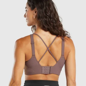 Discount Gymshark Longline Crossback Sports Bra SteelPurple