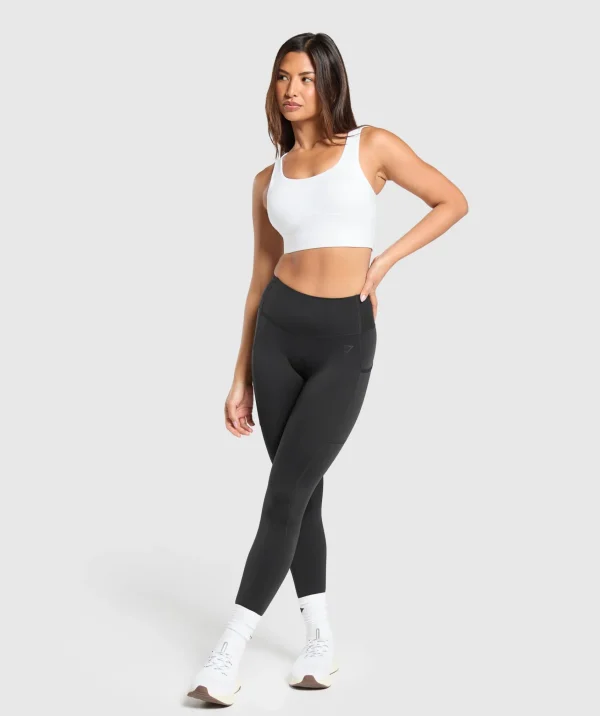 Clearance Gymshark Longline Sports Bra White