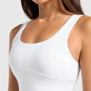 Clearance Gymshark Longline Sports Bra White