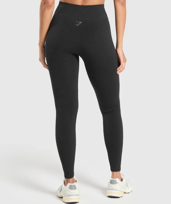 Clearance Gymshark Luxe Seamless Leggings CoalMarl