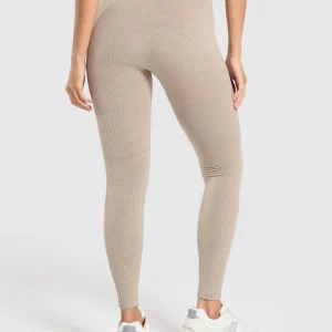 Sale Gymshark Luxe Seamless Leggings PebbleBrownMarl