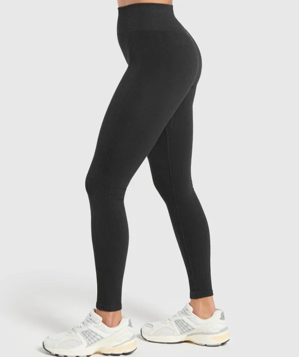 Clearance Gymshark Luxe Seamless Leggings CoalMarl