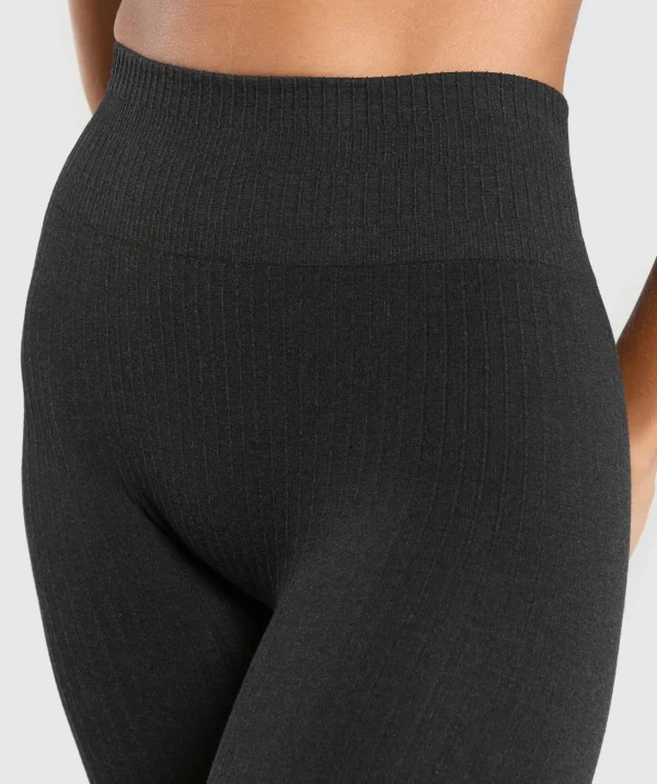 Clearance Gymshark Luxe Seamless Leggings CoalMarl