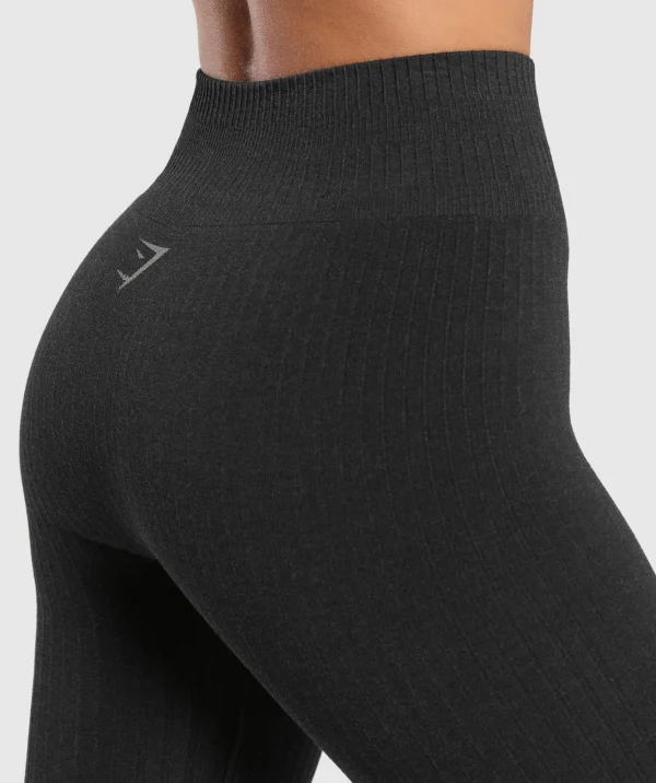 Clearance Gymshark Luxe Seamless Leggings CoalMarl