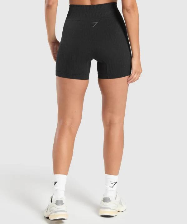 Hot Gymshark Luxe Seamless Shorts CoalMarl