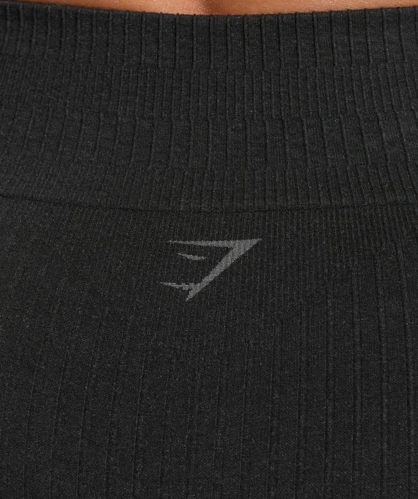 Hot Gymshark Luxe Seamless Shorts CoalMarl