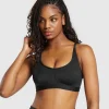 New Gymshark Mesh Sports Bra Black