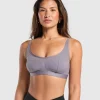 New Gymshark Mesh Sports Bra FogPurple