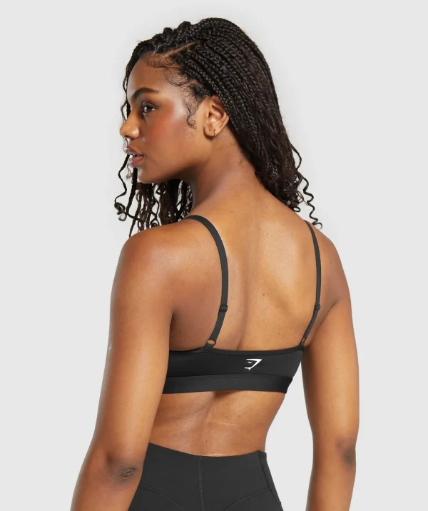 New Gymshark Mesh Sports Bra Black