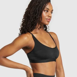 New Gymshark Mesh Sports Bra Black