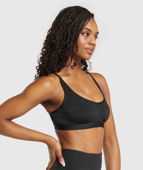 New Gymshark Mesh Sports Bra Black