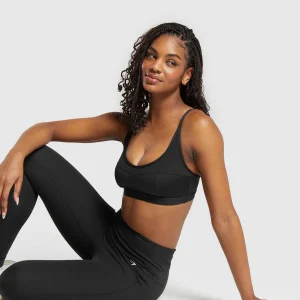 New Gymshark Mesh Sports Bra Black