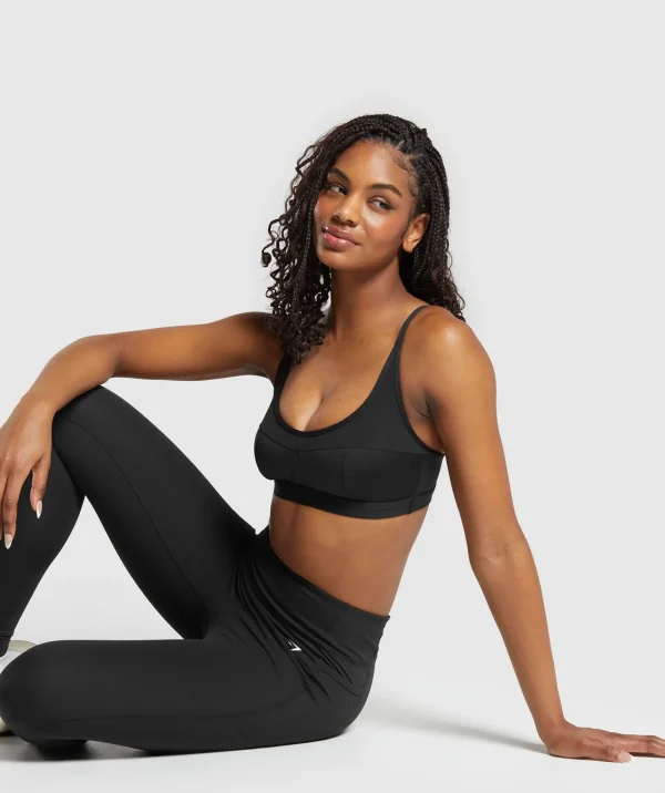 New Gymshark Mesh Sports Bra Black