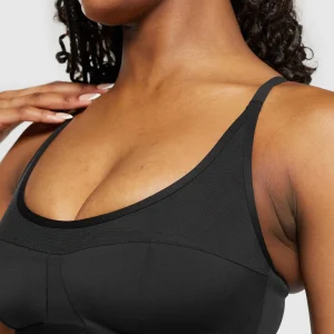 New Gymshark Mesh Sports Bra Black