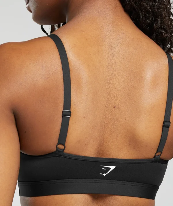 New Gymshark Mesh Sports Bra Black