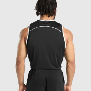 Hot Gymshark Mesh Tank Black