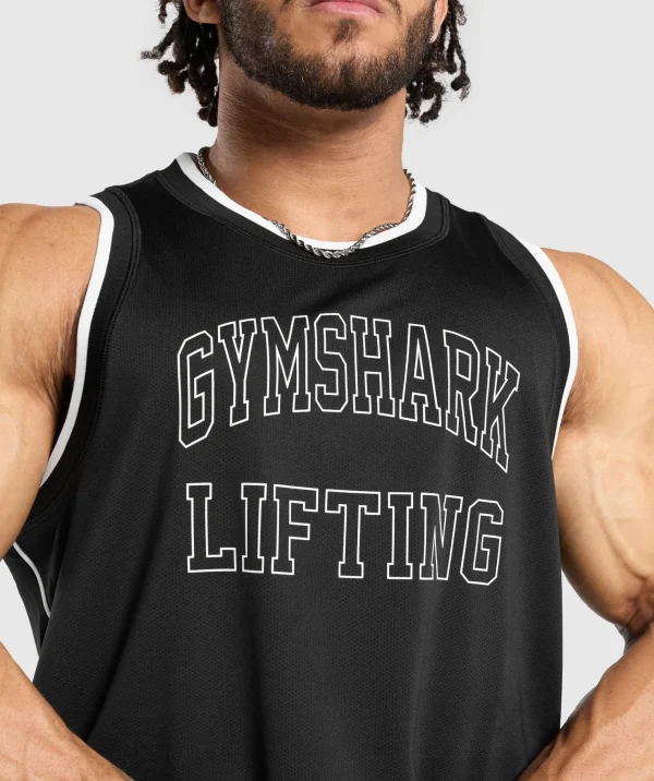 Hot Gymshark Mesh Tank Black