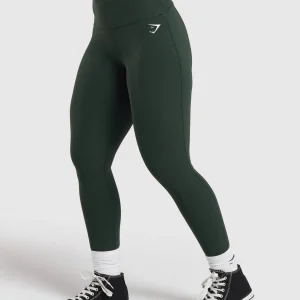 Sale Gymshark Mesh Waistband Leggings VictoryGreen