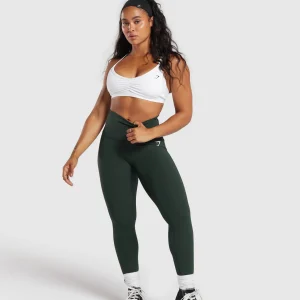 Sale Gymshark Mesh Waistband Leggings VictoryGreen