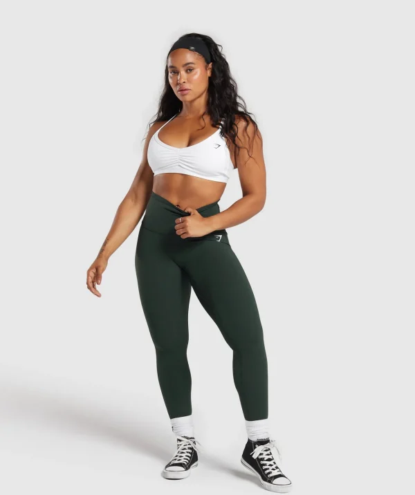 Sale Gymshark Mesh Waistband Leggings VictoryGreen