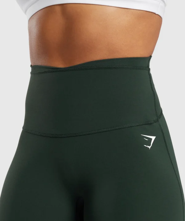 Sale Gymshark Mesh Waistband Leggings VictoryGreen