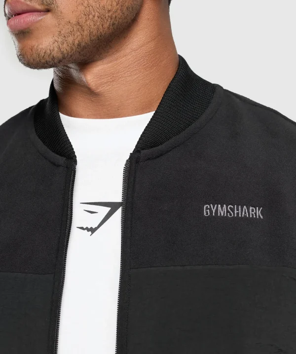 Outlet Gymshark Micro Fleece Gilet Black