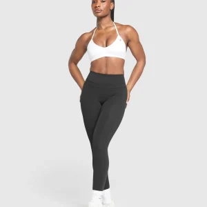 Fashion Gymshark Minimal Halterneck Sports Bra White