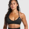 Sale Gymshark Minimal Sports Bra Black