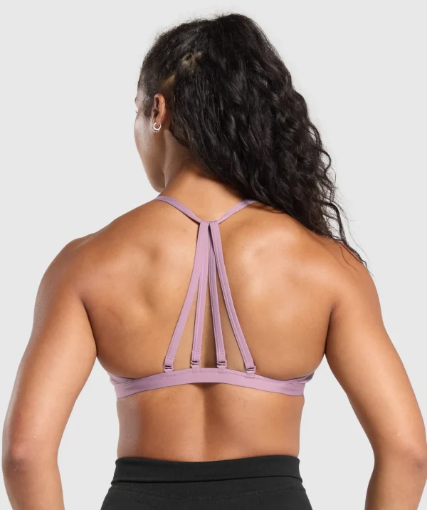 Fashion Gymshark Minimal Sports Bra SoftPurple