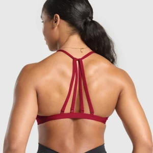 Fashion Gymshark Minimal Sports Bra RepsRed