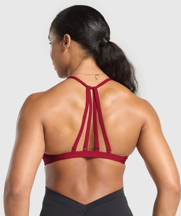 Fashion Gymshark Minimal Sports Bra RepsRed