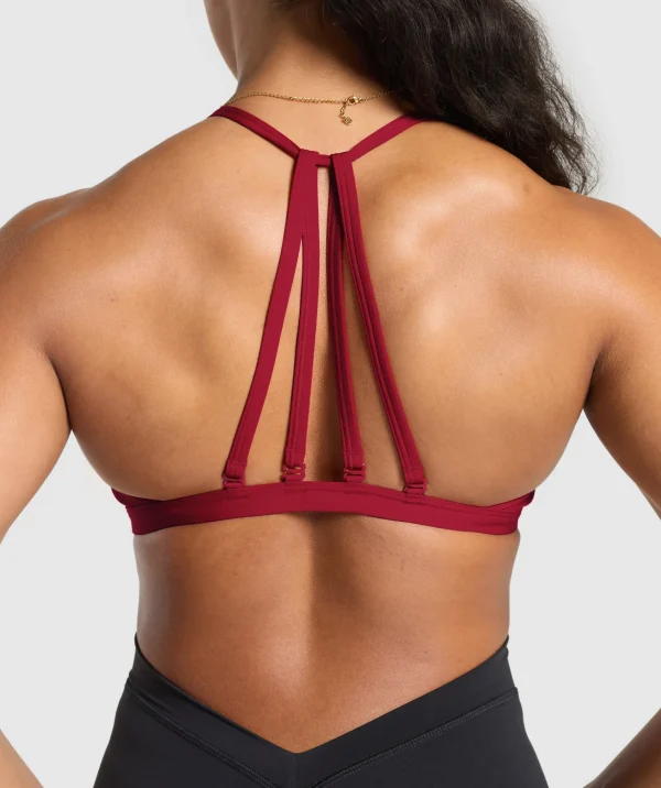 Fashion Gymshark Minimal Sports Bra RepsRed