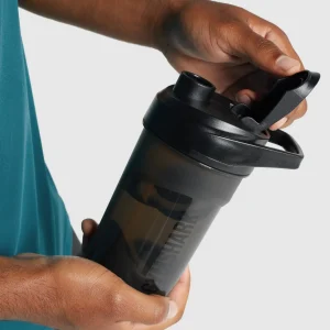 Hot Gymshark 400ml Shaker Bottle Black