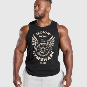 Sale Gymshark Movin' Metal Graphic Tank Black