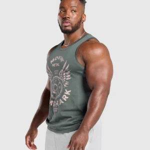 Best Gymshark Movin' Metal Graphic Tank SlateTeal