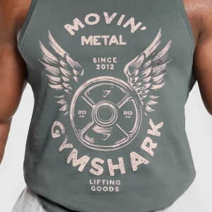 Best Gymshark Movin' Metal Graphic Tank SlateTeal