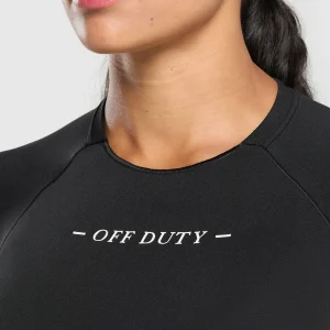 Best Gymshark Off Duty Seamless Baby Tee Black