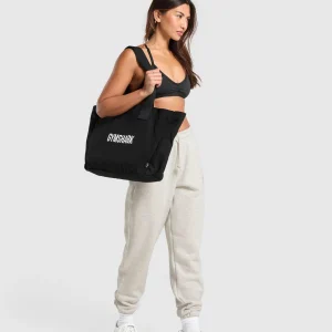 Best Gymshark Oversized Canvas Tote Black