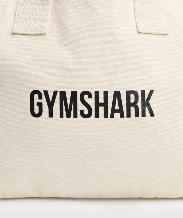 New Gymshark Oversized Canvas Tote EcruWhite