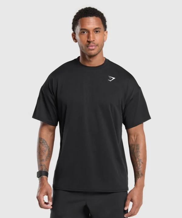 New Gymshark Oversized Performance T-Shirt Black