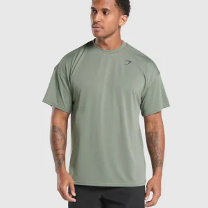 New Gymshark Oversized Performance T-Shirt UnitGreen