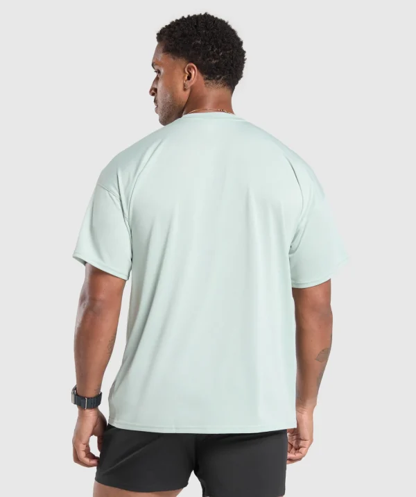 Best Gymshark Oversized Performance T-Shirt CoolTurquoise