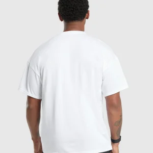 Hot Gymshark Oversized Performance T-Shirt White