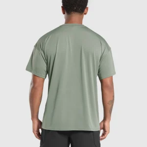 New Gymshark Oversized Performance T-Shirt UnitGreen