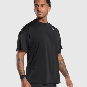 New Gymshark Oversized Performance T-Shirt Black