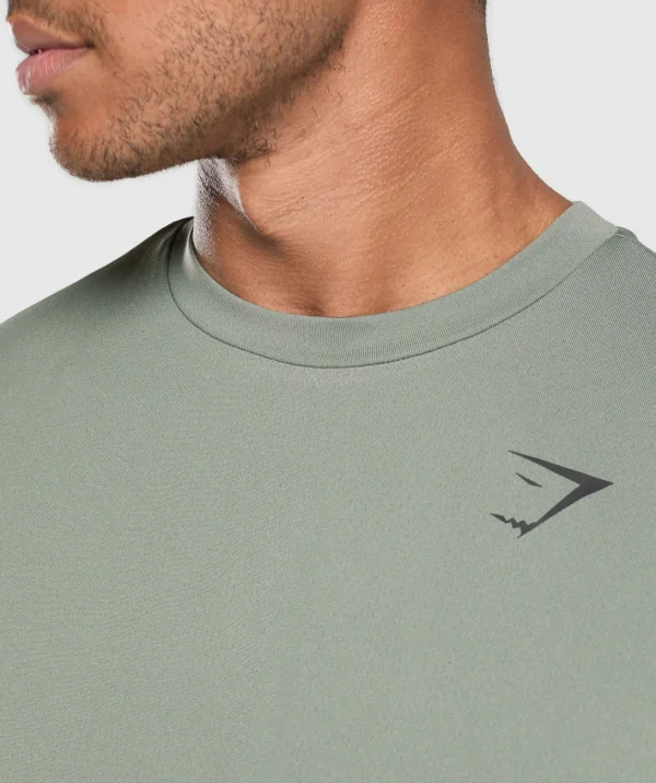 New Gymshark Oversized Performance T-Shirt UnitGreen